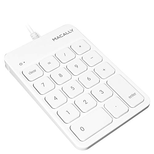 Macally USB Wired Number Pad and a Wired Computer Mouse, Increase Speed by Decreasing Fatigue