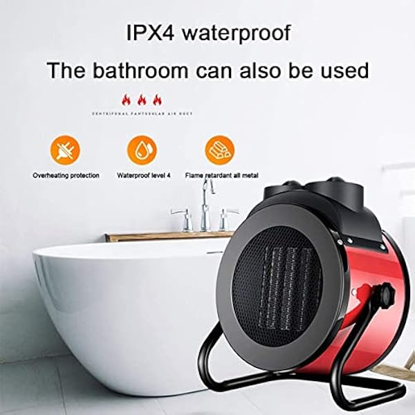 AXOIN Termoventilatore Industriale, radiatore ceramico a convettore Indipendente da 3000 W con Protezione da surriscaldamento per Bagno, Soggiorno, Hotel