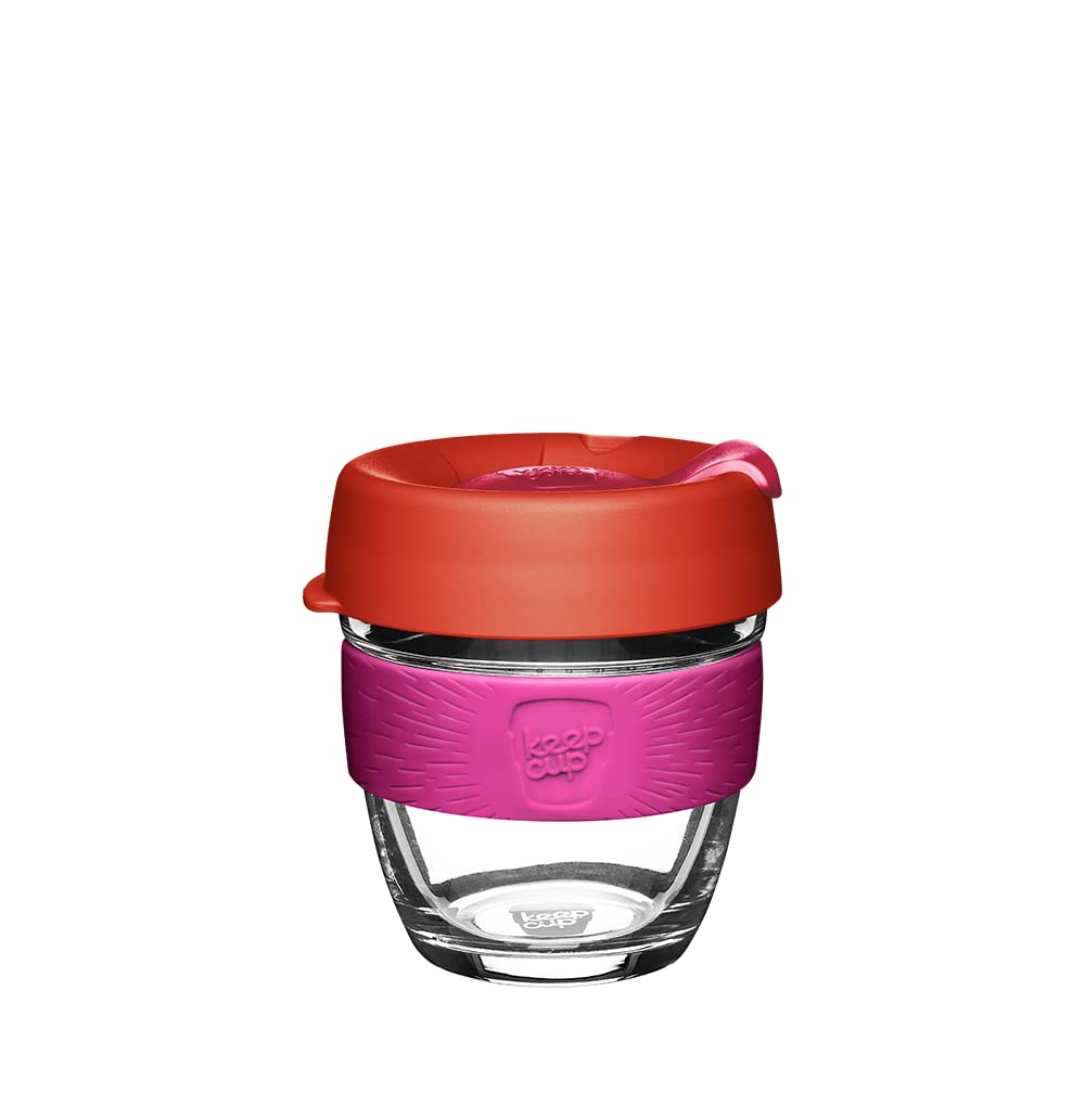 Keepcup Daybreak Brew, Reusable Coffee Cup - Tempered Glass And Splashproof Sipper, S 8Oz/227Ml