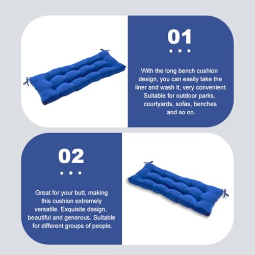 Coussin de banc extérieur en polyester élégant pour parc - 5