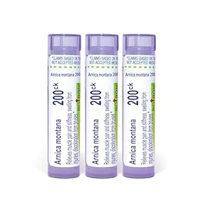 Boiron Arnica Montana 200Ck Homeopathic Medicine for Muscle Pain and Stiffness – Pack of 3 (240 Pellets)
