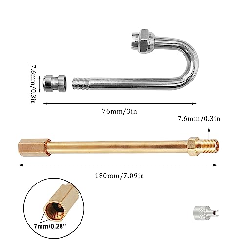 dcvbny Universal Metal Valve Stem Extenders