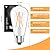 MorningLight Dimmable Vintage LED Edison Bulbs 60Watt, E26 LED Edison Bulbs 60 Watt Warm White 2700K, ST58 6W Antique Decorative Filament Bulb for Farmhouse Pendant, Porch Lights, 600LM, 2 Pack