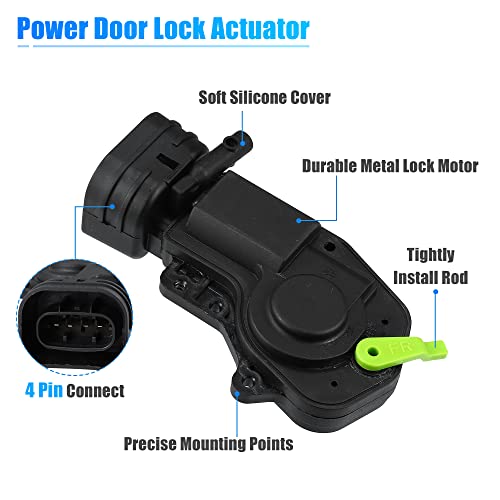 Image of X AUTOHAUX Front Right Power Door Lock Actuator 69110-33010 for Toyota Camry A /T LE XLE 1997-2001 RH Front Right Passenger Side Door Lock Latch Actuator Only