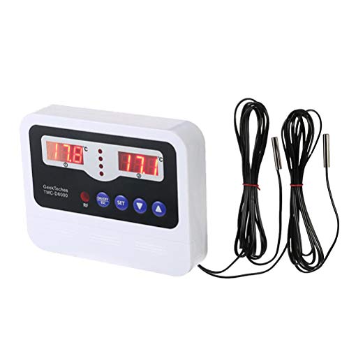 Preisvergleich Produktbild Hemobllo 2 Wege LED Thermostat Controller mit 2 PCS Sonden 110V-240V