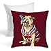 Federa per cuscino con bandiera americana e Union Jack per animali domestici, decorazione per la casa, divano (inserto cuscino incluso)