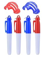 KGDUYC 2 Stück Golfballmarkierer Golfball Strichzeichnung Markierung, Golfball Alignment Tool Liner Kugelmarkierung, Golf Ball Liner Marker mit 4 Golfball Marker Stifte - Hohler Stil