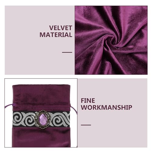 Nappe de divination velours de qualité avec broderie argentée