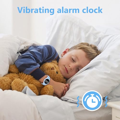 Image of Kids Watches for Girls Boys Digital Sport Watch with Step Counter Pedometer Vibration Alarm Clock, No App Waterproof Fitness Tracker Kids Watch Boys Girls Teens Students Ages 5-16