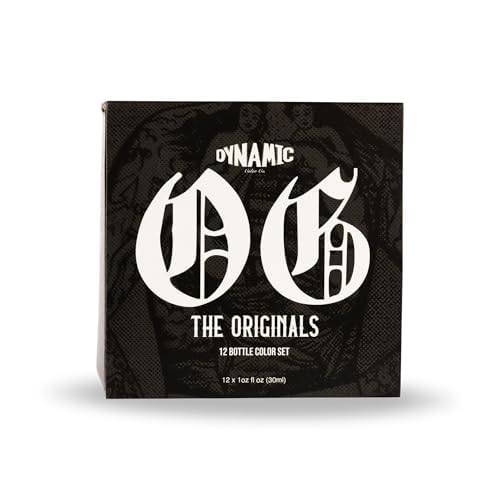 Dynamic Color Co OST1OZ Og Color Ink Set, 12 Bottles (1 Oz Each) Includes: (Burgundy Red thumb #1