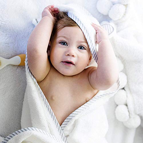 San Francisco Baby Premium Hooded Baby Towel And Washcloth Set - Ultra Soft Hooded Bath Towels With Ears For Babies, Toddlers | Large Baby Towel | Cute For Boys And Girls #TOP3