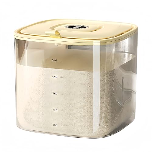 KazeSo �Ăт� �ğC ���߂т� �ē��� ���ăP�[�X �ĉ� rice container ������� �ۑ��e�� �L�b�`�����[ ���� �W�t�� ���� �h�� �h�� ���C�X�X�g�b�J�[ ������� ��e�� 5kg/10kg ���Ď��[ �􂦂� �N�x��ۂ� �L�b�`���p�i
