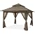 MASTERCANOPY Patio Gazebo Outdoor Pop Up Gazebo with Mesh Walls (13x13 Brown)