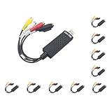  10 set di USB 2.0 VIDEO/AUDIO Converter Audio Video Adapter Easycap Capture Card