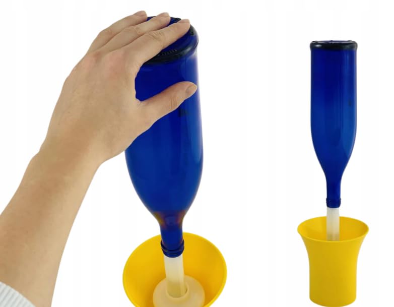 AlcoFermBrew Sterilizzatore Eco per Bottiglie – Risciacquo Igienizzante – Lavabottiglie – Pulitore per Bottiglie – Compatibile con Scolabottiglie