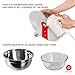 ISPONRE 12 Inches Silicone Hand Mixer Splatter Guard, Compatible with Most Mixing Bowl Sizes and Types, Splash Guard for Hand Held Mixer, Shield for Crockpot