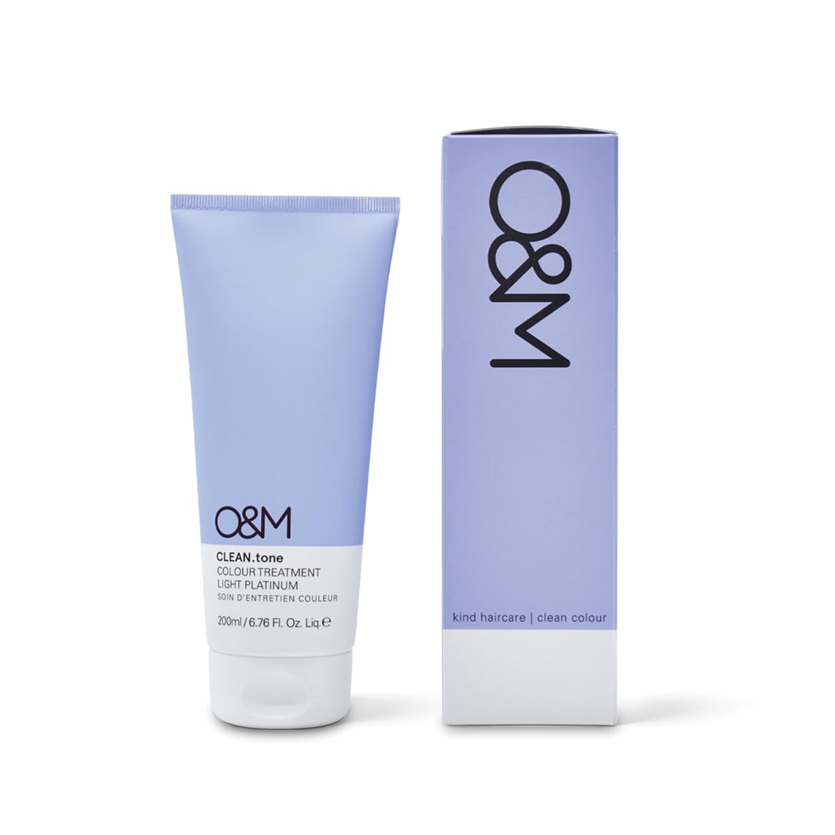 O&M CLEAN.tone Light Platinum (200ml) – Farbauffrischende Haarkur für sehr hellblondes Haar – Neutralisiert Gelbstich & pflegt – Ohne Sulfate & Silikone – PETA-zertifiziert, vegan, Made in Australia