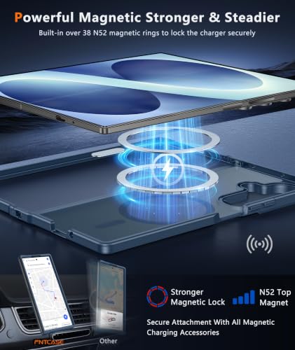 Image of FNTCASE for Samsung Galaxy Z-Fold-8-Ultra Case Samsung Z Fold 7 Matte Case | Compatible with Magsafe, Screen Protector, Anti Yellowing, Military Grade Drop Protection, Shockproof, Translucent Cases