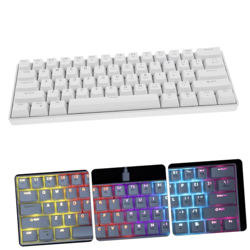 Teclado Mecánico MERRYHAPY Gaming Compacto RGB Cableado miniatura 7