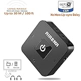 ➤ DUAL-LINK & LOW DELAY: Verwendet neueste Bluetooth aptX HD Technologie mit niedriger Latenz Beseitigen Sie Bluetooth Audio Delay, so dass Sie TV / Film / Video ansehen und in perfekter Synchronisation hochklaren Sound hören können. Dual Link Rature ermöglicht auch gleichzeitiges Streaming zu 2 HEADPHONES (Lautsprecher werden NICHT empfohlen). (HINWEIS: aptX Low Latency unterstützt NUR den TX-Modus und für die besten Ergebnisse stellen Sie sicher, dass Ihre Kopfhörer auch aptX-LL unterstützen.)