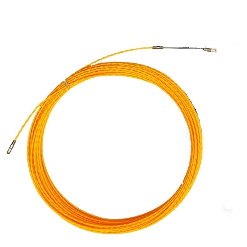 Tirador de cables, Diámetro el 10-50m del amarillo 3-5m m de la cinta de pescar del tirador del cable de la fibra de vidrio for las telecomunicaciones eléctricas(30m,4mm)