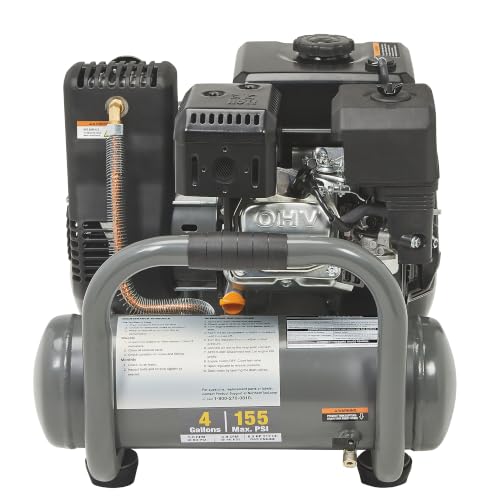 Klutch 4-Gallon Gas Air Compressor