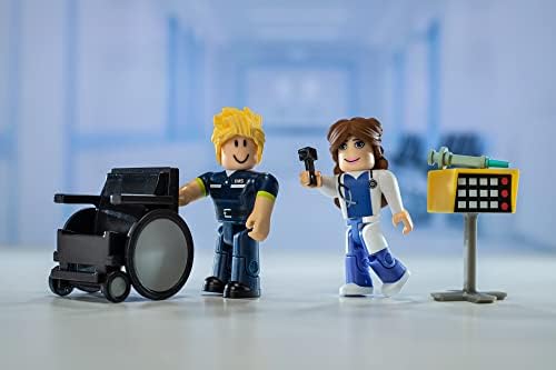 Roblox ROB0635 Action Collection: Game Pack-Brookhaven: St. Luke's Hospital [Includes Exclusive Virtual Item], Multi, 2.54 x 1.27 x 7.62 cm