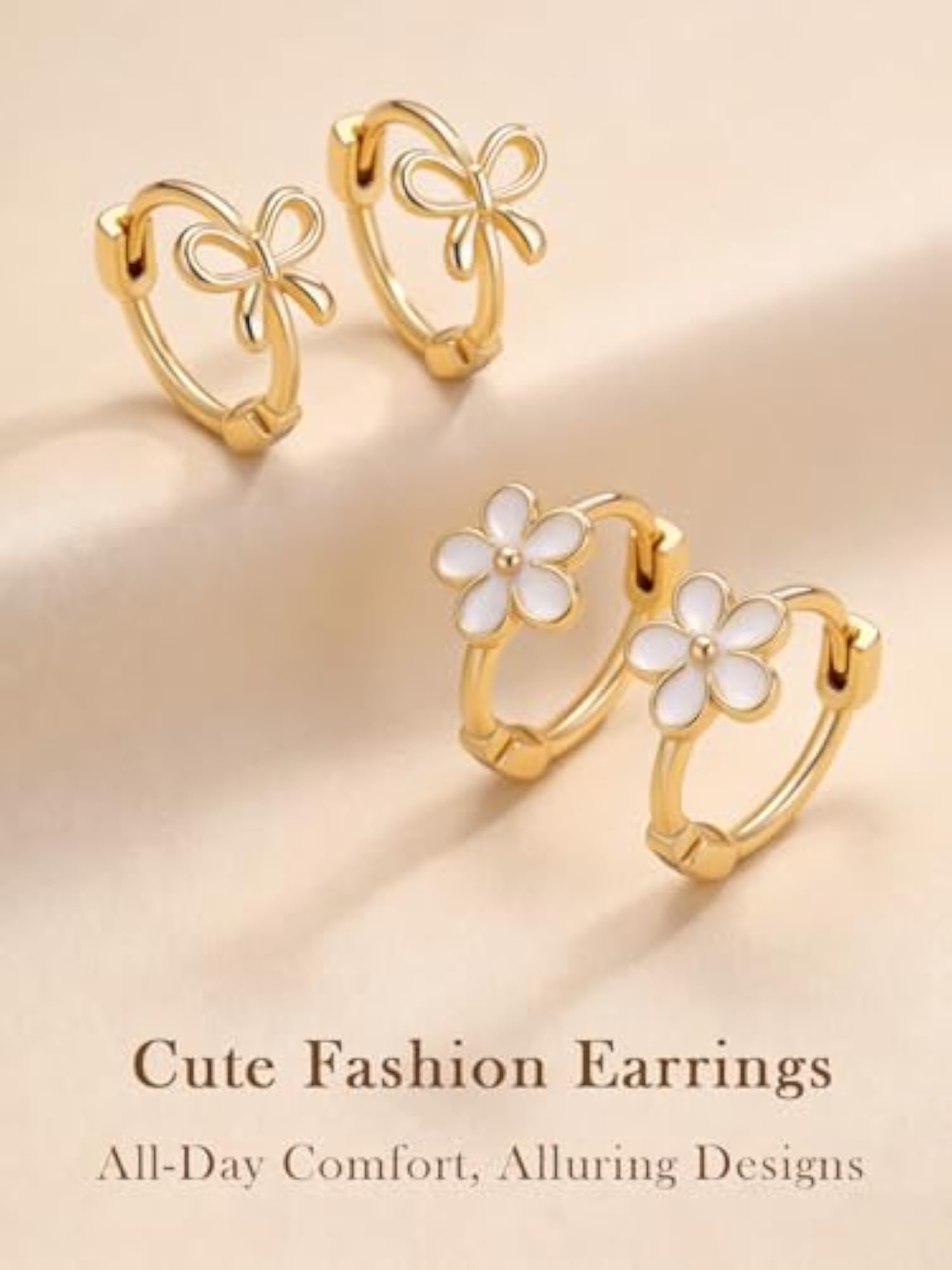 Hypoallergenic Surgical Stainless Steel Earrings Set for Girls
