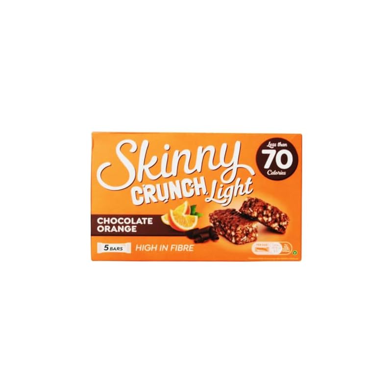 Guilt Free Low Fat Snack Bars 3 Flavour Variety Pack - with Skinny Crunch Mint, Orange & Salted Caramel Cereal Bars 15 x 19g - Indulgent Low Calorie Snack Bars Healthy Treats for Anytime Cravings - Image 7