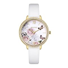 PU Leather Band-Flower Print(White)