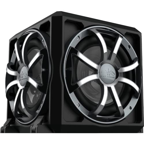 Wet Sounds | REVO 12 PSE XSG | Passive Radiator Subwoofer Enclosure with Grey Stainless Steel Grille