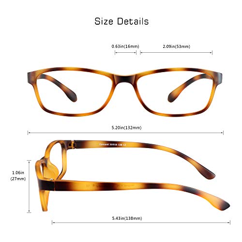 Image of VisionGlobal Blue Light Blocking Glasses for Women Men, Computer Reading, TV Glasses, Stylish Oval /Square Frame