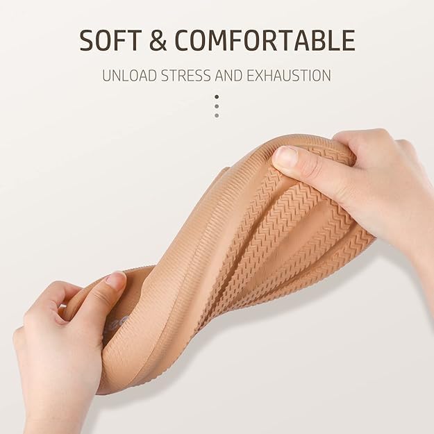 Image of Leevar Cloud Slides for Women and Men - Soft, Comfy, Relax Cloud Slippers, Thick Sole, Non-slip Slides for Men, Easy to Clean, Shower, Swimming, Beach, Indoor and Outdoor Slides for Men