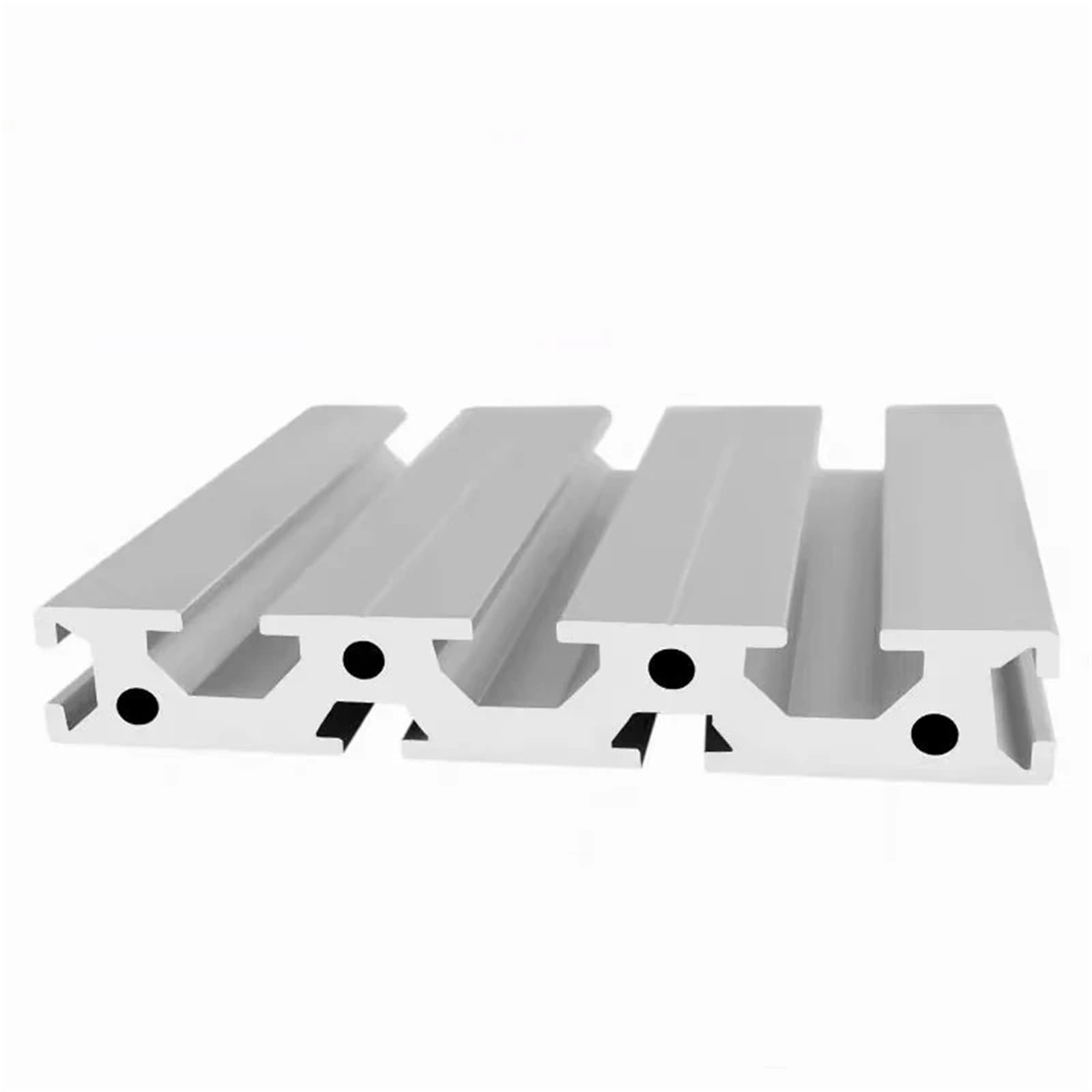 GTPBAO Profilo di guida lineare anodizzato con foro da 4,3 mm for telaio estruso in alluminio con scanalatura a T 15100 for ringhiere for recinzioni fai da te Binario estruso(350mm)