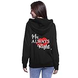 Nest Home Mr Mrs King Queen Partner Pärchen King Queen - Sudadera con Capucha Schwarz Damen M