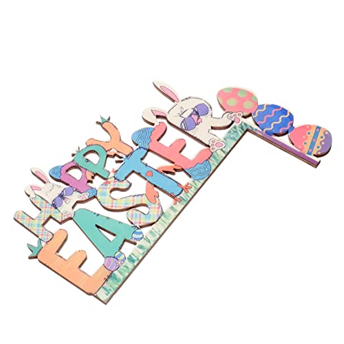 Letrero de puerta de madera ABOOFAN multicolor decorativo para esquinas 7