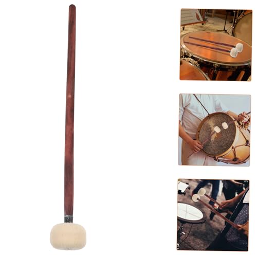 Par de baquetas de percusión de madera con cabeza de fieltro miniatura 5