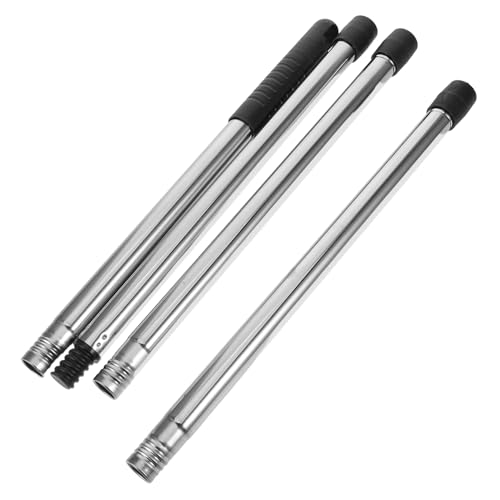 NUOBESTY Limpiador de Canalones con Mango Extensible Herramienta de Limpieza de Tejados para Retirar y Residuos Suelo Compatible con Techos Planos y Pendientes Plata