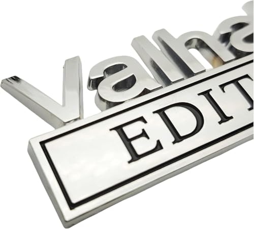Image of 2pcs Valhalla Edition Metal Car Truck Bumper Emblem 3D Badge Sticker Decal (Silver Black)