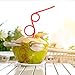 Crazy Loop Straws Plus Decorative Cards, (Pack of 36) WFEXD Crazy Silly Colorful Reusable Drinking Straws Mega Pack BPA and PFOA Free
