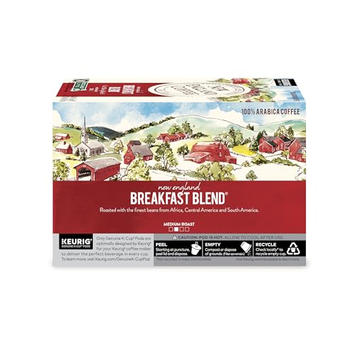 Image of New England Coffee Single Serve Pods, Breakfast Blend Medium Roast 10 Count (Pack of 6)