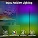 Xianfei Corner Floor Lamp Nordic Decoration Home Floor Lamps for Living Room Night Light Dimming Standing Lamp Bedroom Decor Floor Light, RGB Remote Control Discoloration (Black)