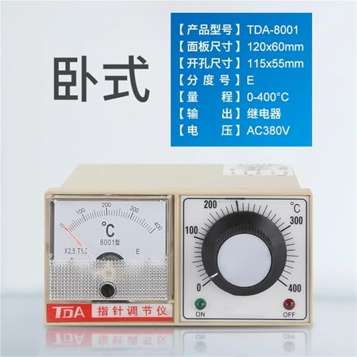 Régulateur de température TDA-8001 E Type 220V avec plage de 50 à 400 °C - 3