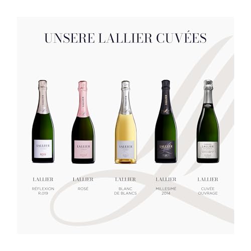 Lallier Ouvrage - Cuvée aus streng limitierten Weinen zweier exklusiver Grand Crus - Extra trockener Champagner aus Chardonnay und Pinot Noir - Lallier Prestige Line - 1 x 0,75 l