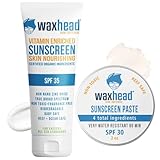 Waxhead Zinc Sunscreen for Face, Mineral Sunscreen Kids, Sunblock, Reef Safe Sunscreen
