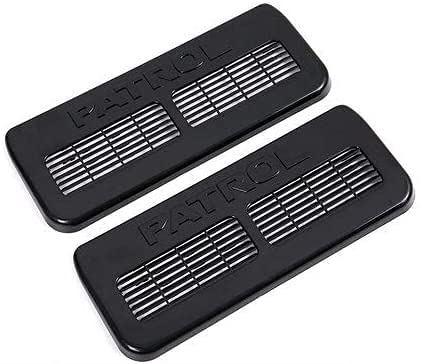 Car Interior Seat Air Condition Outlet Vents Protector Cover Accessories Black A pair of packaging Fits Nissan Patrol Y62