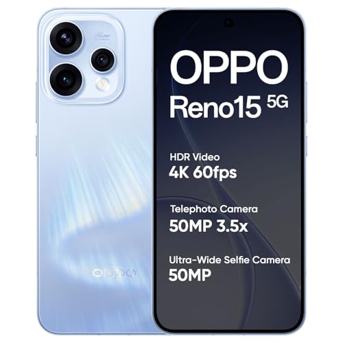 OPPO Reno15 5G Smartphone 12+256GB Blue