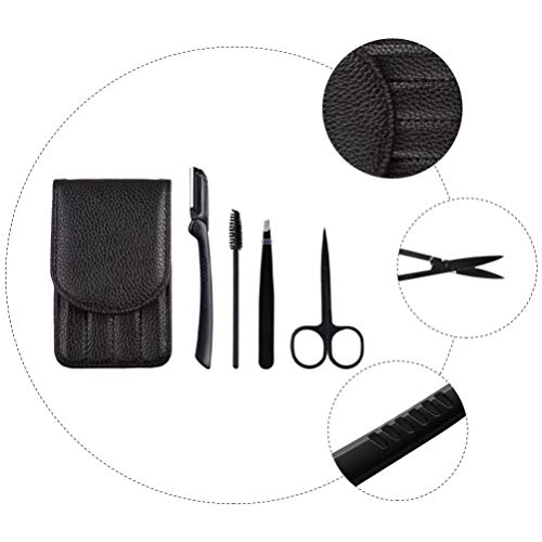 Minkissy 4Pcs Sobrancelha Conjunto de Ferramentas Profissional Conjunto de Lâmina Da Sobrancelha Esc