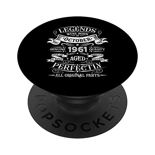 Leyendas nacieron en octubre de 1961 regalo de cumpleaños PopSockets PopGrip Intercambiable