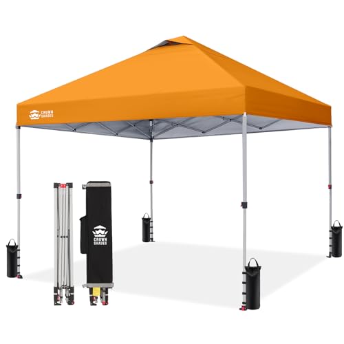 CROWN SHADES 10x10 Pop Up Canopy - Beach Tent with CenterLok...